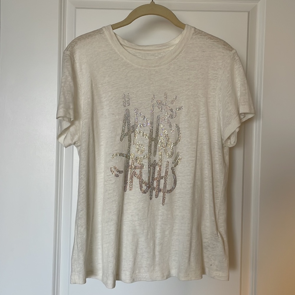 zadig & voltaire tee " art is truth"